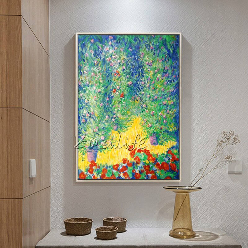 Pintura al &oacute;leo de Claude Monet sobre lienzo, pintura de paisaje, im&aacute;genes art&iacute;sticas de pared para sala de estar, decoraci&oacute;n del hogar, pintada a mano