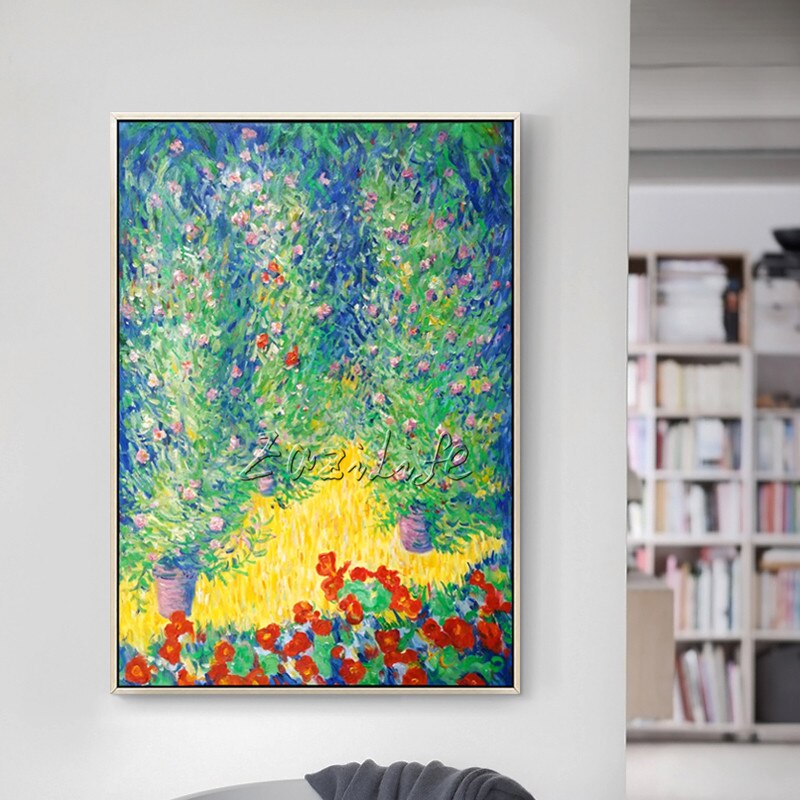 Pintura al &oacute;leo de Claude Monet sobre lienzo, pintura de paisaje, im&aacute;genes art&iacute;sticas de pared para sala de estar, decoraci&oacute;n del hogar, pintada a mano