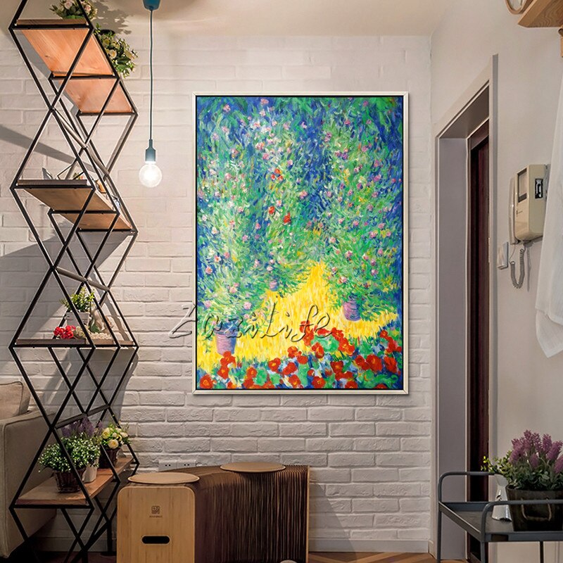 Pintura al &oacute;leo de Claude Monet sobre lienzo, pintura de paisaje, im&aacute;genes art&iacute;sticas de pared para sala de estar, decoraci&oacute;n del hogar, pintada a mano