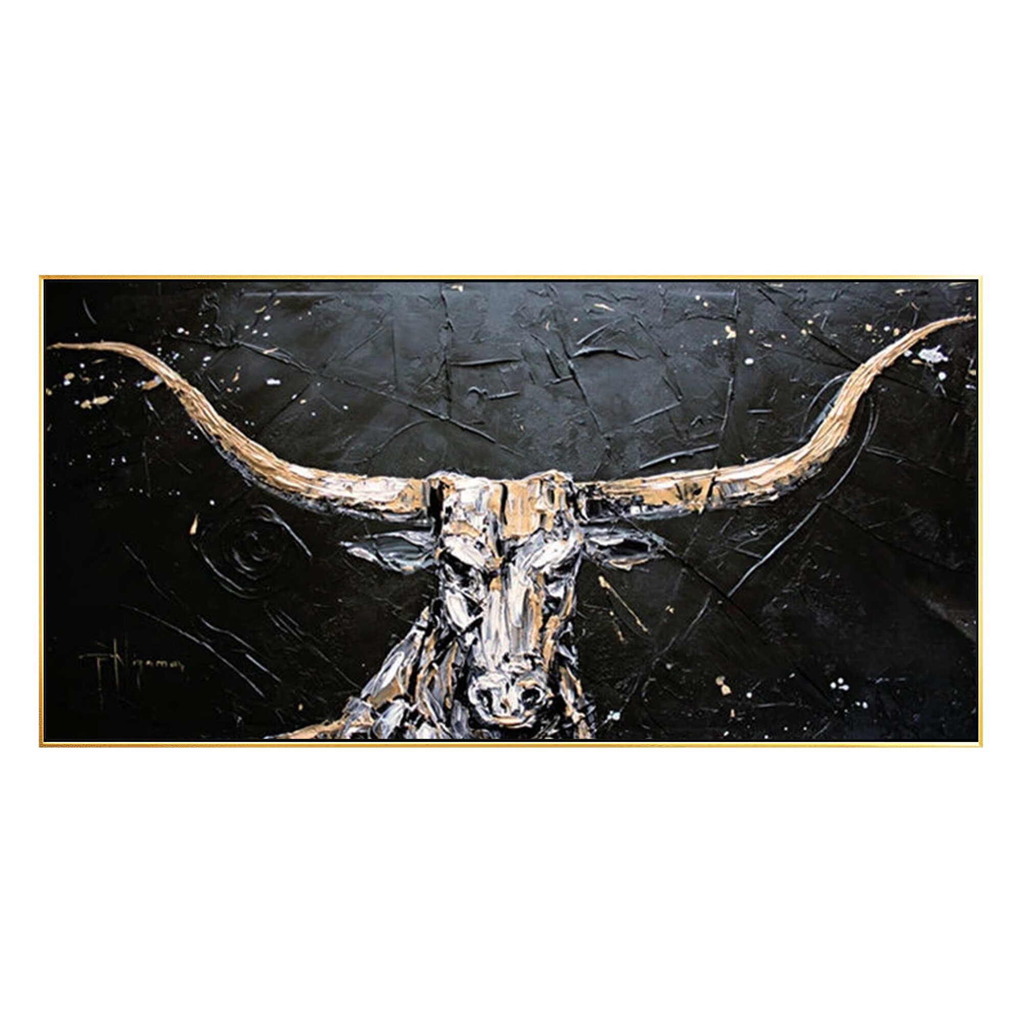 Pintura abstracta de toro pintada a mano, arte de pared, pinturas al óleo, cuadros de pared modernos para sala de estar, Cuadros decorativos para el hogar Pintura abstracta de toro pintada a mano, arte de pared, pinturas al óleo, cuadros de pared modernos para sala de estar, Cuadros decorativos para el hogar