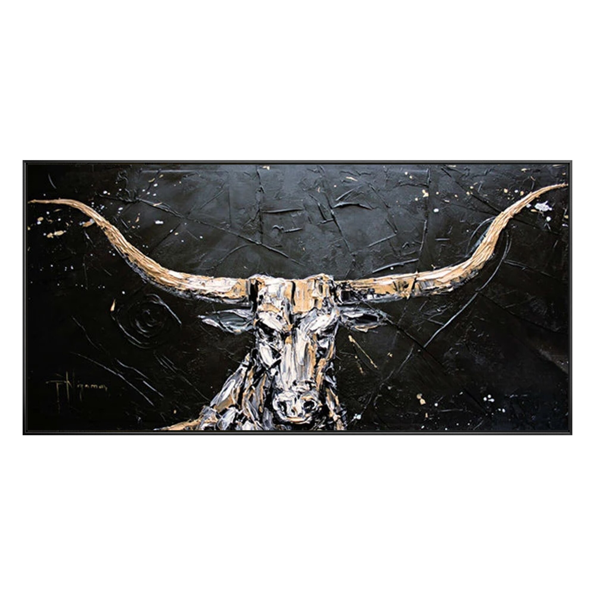 Pintura abstracta de toro pintada a mano, arte de pared, pinturas al óleo, cuadros de pared modernos para sala de estar, Cuadros decorativos para el hogar Pintura abstracta de toro pintada a mano, arte de pared, pinturas al óleo, cuadros de pared modernos para sala de estar, Cuadros decorativos para el hogar