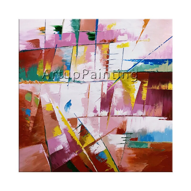 Pinturas al &oacute;leo en lienzo pintadas a mano, im&aacute;genes art&iacute;sticas de pared hechas a mano para sala de estar, cuadros abstractos modernos, quadro, decoraci&oacute;n del hogar 3