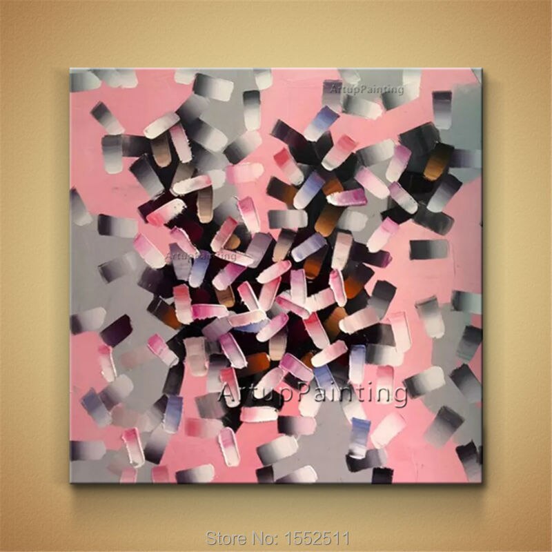 Arte de pared pintado a mano, decoraci&oacute;n abstracta moderna del hogar, pintura al &oacute;leo sobre lienzo, im&aacute;genes de pared para sala de estar, cuadros, quadros 2