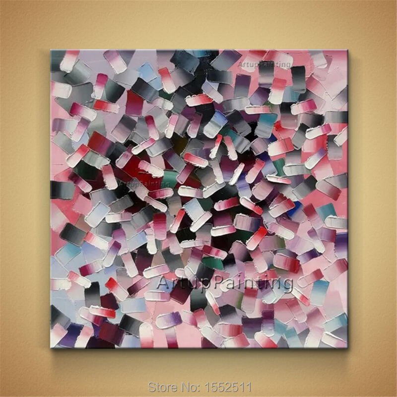 Arte de pared pintado a mano, decoraci&oacute;n abstracta moderna del hogar, pintura al &oacute;leo sobre lienzo, im&aacute;genes de pared para sala de estar, cuadros, quadros 2