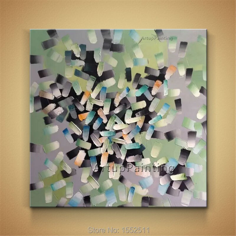 Arte de pared pintado a mano, decoraci&oacute;n abstracta moderna del hogar, pintura al &oacute;leo sobre lienzo, im&aacute;genes de pared para sala de estar, cuadros, quadros 2