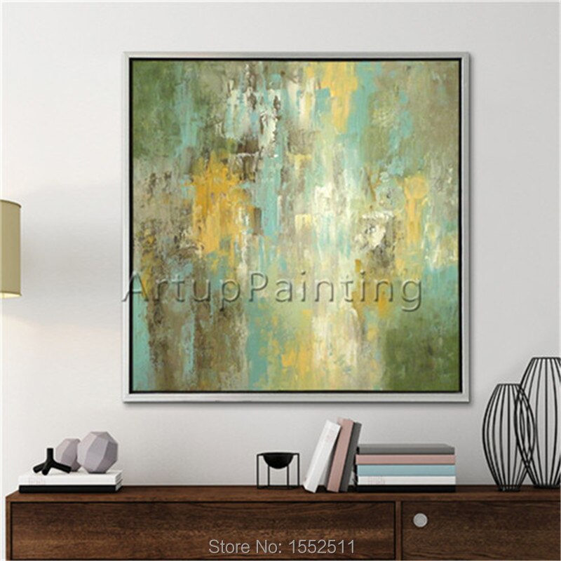 Pintura de n&oacute;rdico para decoraci&oacute;n del hogar, pintura abstracta moderna, pintada a mano sobre lienzo, im&aacute;genes de pared para sala de estar, arte de pared para el hogar
