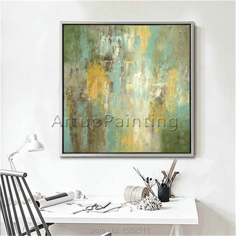 Pintura de n&oacute;rdico para decoraci&oacute;n del hogar, pintura abstracta moderna, pintada a mano sobre lienzo, im&aacute;genes de pared para sala de estar, arte de pared para el hogar