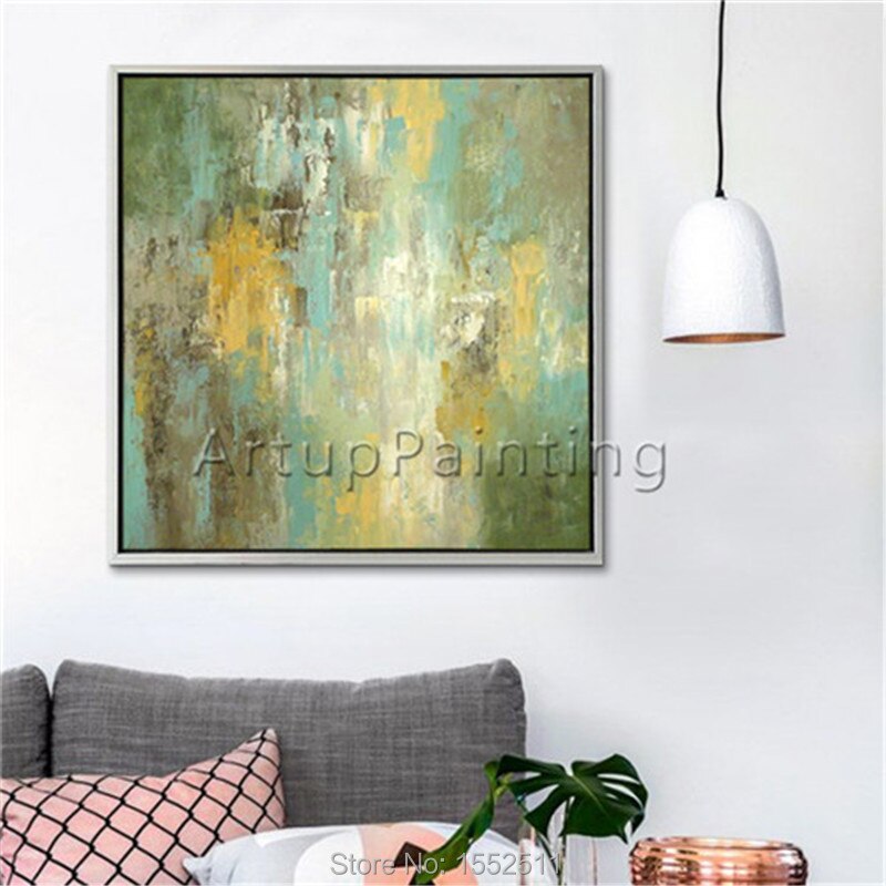 Pintura de n&oacute;rdico para decoraci&oacute;n del hogar, pintura abstracta moderna, pintada a mano sobre lienzo, im&aacute;genes de pared para sala de estar, arte de pared para el hogar