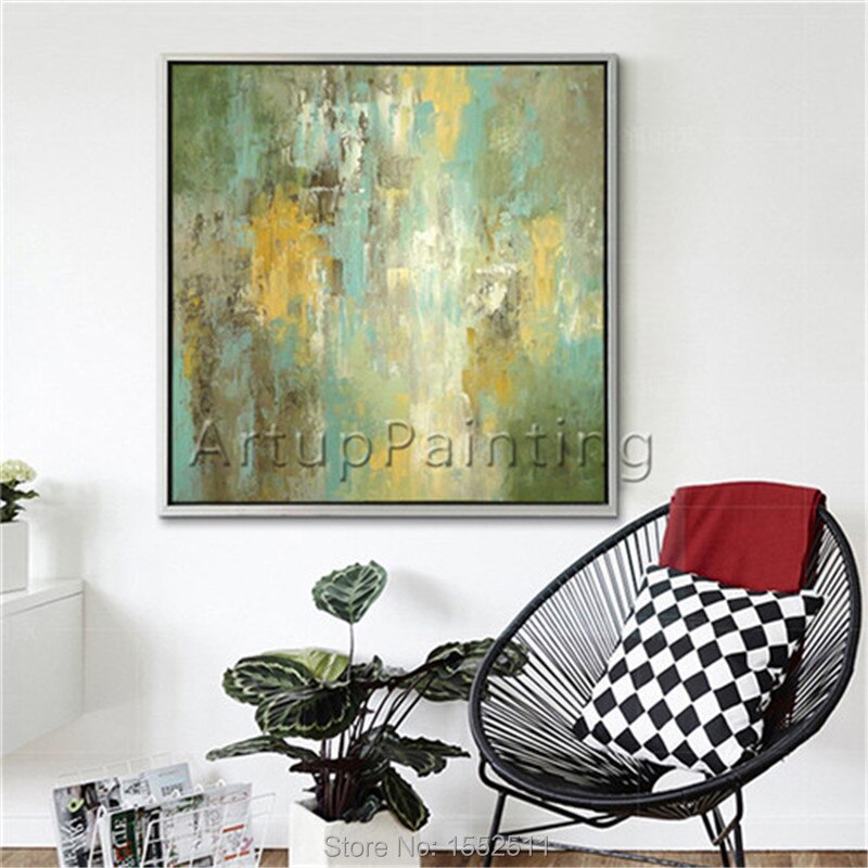Pintura de n&oacute;rdico para decoraci&oacute;n del hogar, pintura abstracta moderna, pintada a mano sobre lienzo, im&aacute;genes de pared para sala de estar, arte de pared para el hogar