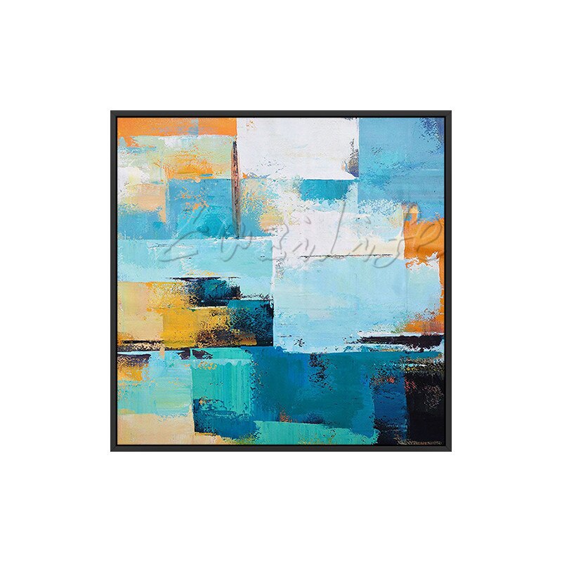 Pintura al &oacute;leo sobre lienzo pintada a mano, cuadros abstractos modernos grandes, decoraci&oacute;n del hogar, cuadros art&iacute;sticos de pared quadro para sala de estar