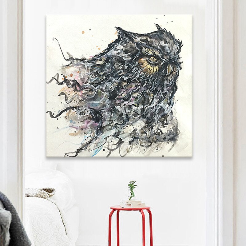 Pintura al &oacute;leo sobre lienzo, im&aacute;genes de pared, pinturas para sala de estar, Arte Pop Art, &aacute;guila, abstracto moderno, pintado a mano