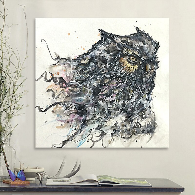 Pintura al &oacute;leo sobre lienzo, im&aacute;genes de pared, pinturas para sala de estar, Arte Pop Art, &aacute;guila, abstracto moderno, pintado a mano