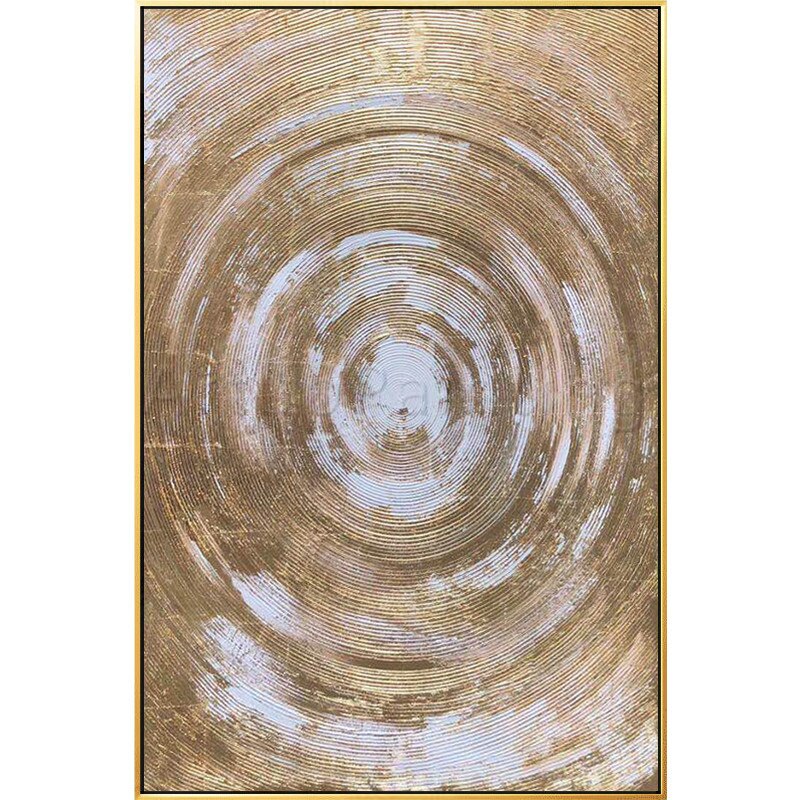 Pintura al &oacute;leo de oro abstracta moderna sobre lienzo pintura acr&iacute;lica pared arte im&aacute;genes en vivo para sala de estar hogar Caudros Decoraci&oacute;n
