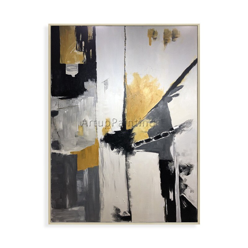 Pintura al &oacute;leo sobre lienzo para decoraci&oacute;n del hogar, pinturas acr&iacute;licas de color abstracto moderna, cuadros art&iacute;sticos de pared para sala de estar