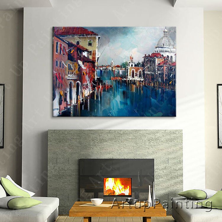 Pintura de arte callejero de Par&iacute;s, decoraci&oacute;n del hogar, pintura al &oacute;leo, im&aacute;genes de pared para sala de estar, arte de pared, paint2