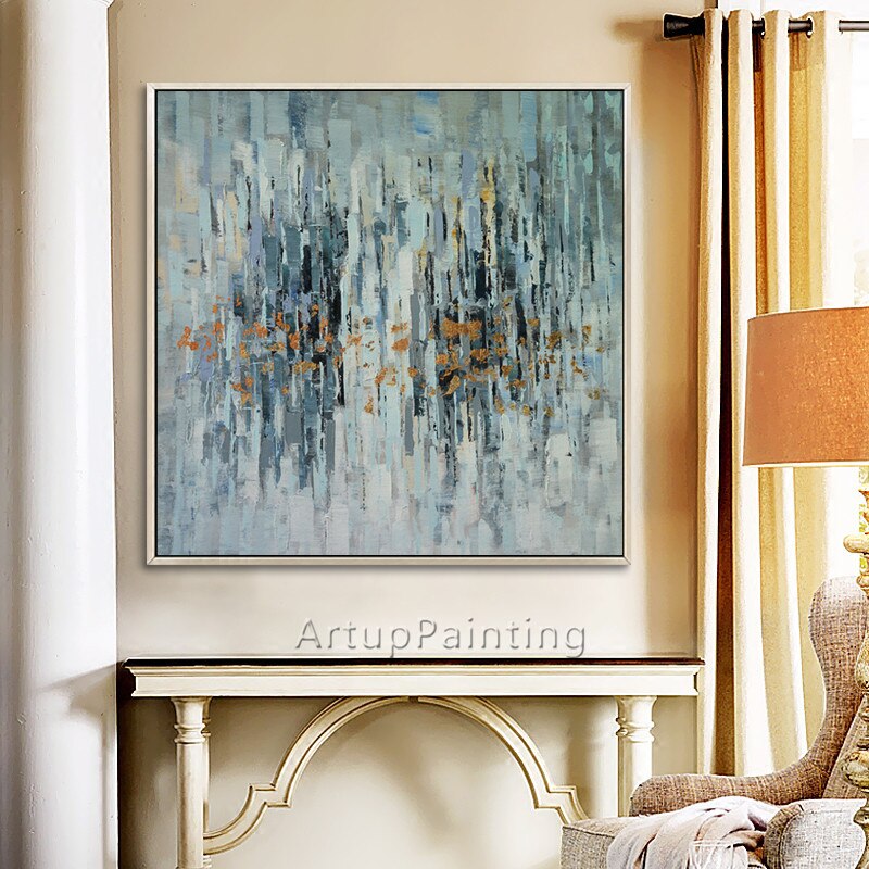 Cuadro n&oacute;rdico para decoraci&oacute;n del hogar, pintura acr&iacute;lica abstracta moderna, cuadros de pared para art&iacute;sticos sala de estar, 83