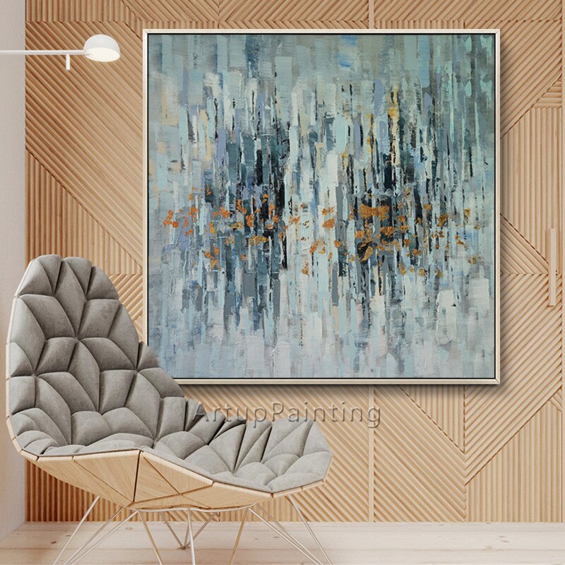 Cuadro n&oacute;rdico para decoraci&oacute;n del hogar, pintura acr&iacute;lica abstracta moderna, cuadros de pared para art&iacute;sticos sala de estar, 83
