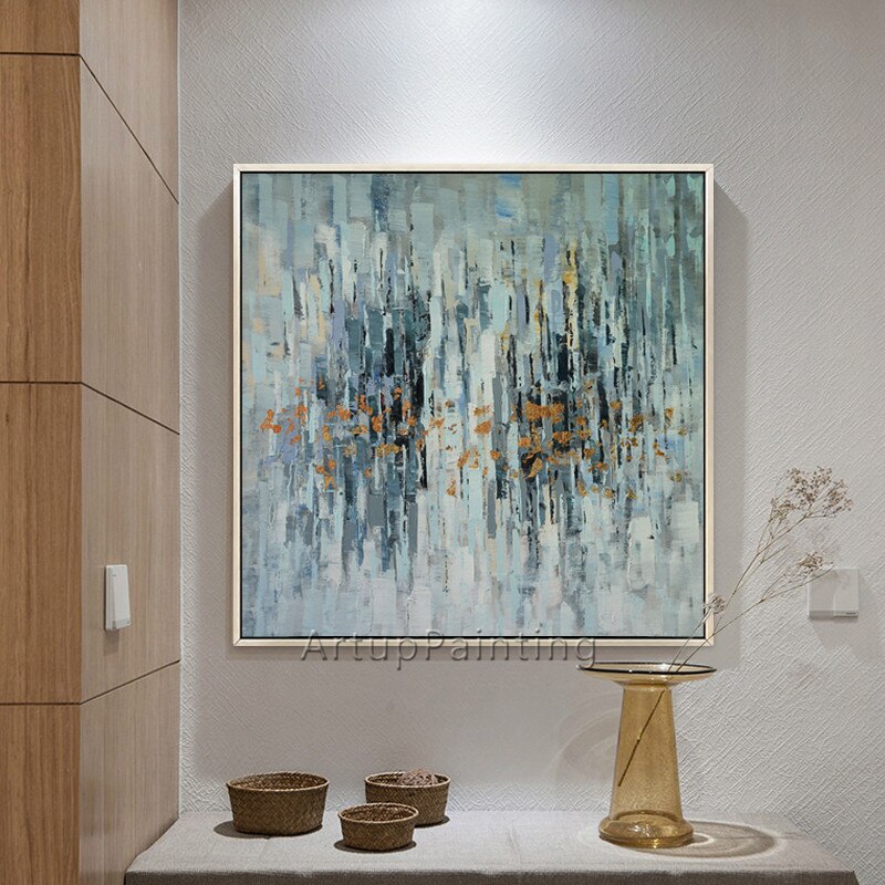 Cuadro n&oacute;rdico para decoraci&oacute;n del hogar, pintura acr&iacute;lica abstracta moderna, cuadros de pared para art&iacute;sticos sala de estar, 83
