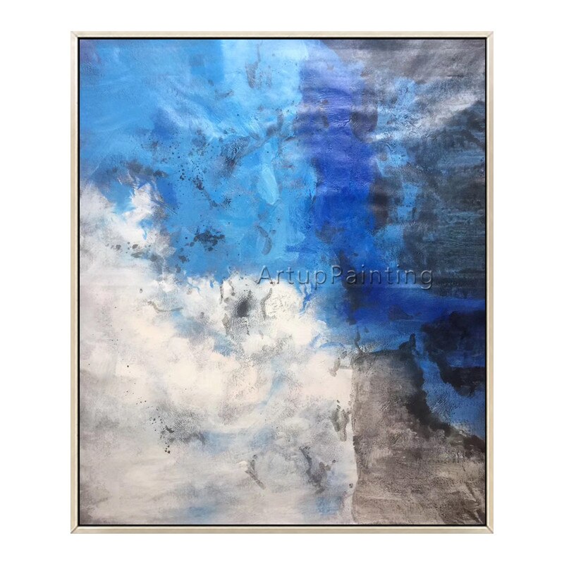 Pintura en lienzo para sala de estar, cuadros acr&iacute;licos de arte de pared, decoraci&oacute;n moderna para el hogar, color abstracto, decoraci&oacute;n 02