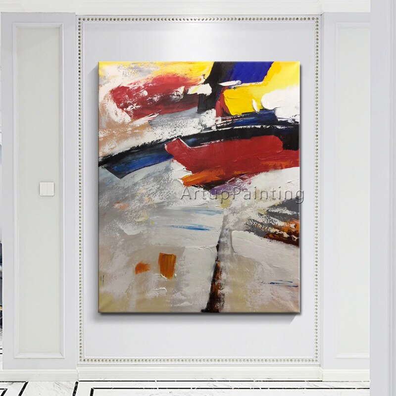 Pintura en lienzo para sala de estar, cuadros acr&iacute;licos de Arte de pared, decoraci&oacute;n moderna del hogar, color abstracto, decoraci&oacute;n 03