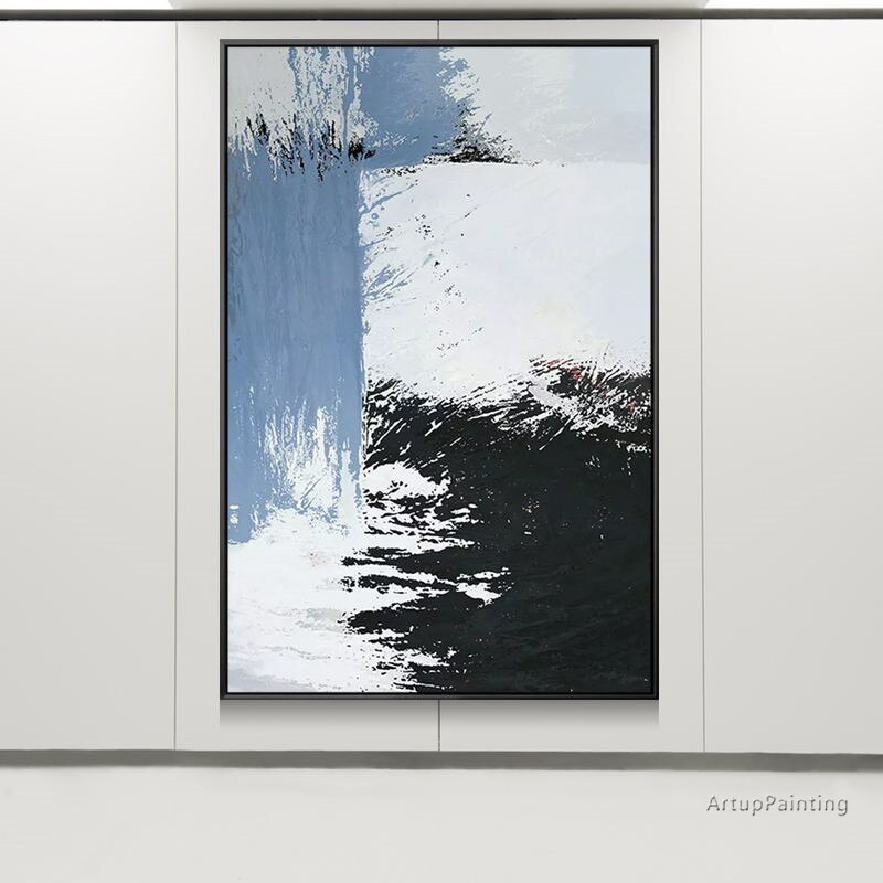 Lienzo abstracto pintado a mano, pintura al &oacute;leo, cuadros abstractos, im&aacute;genes art&iacute;sticas de pared grandes para sala de estar, comedor, decoraci&oacute;n del hogar