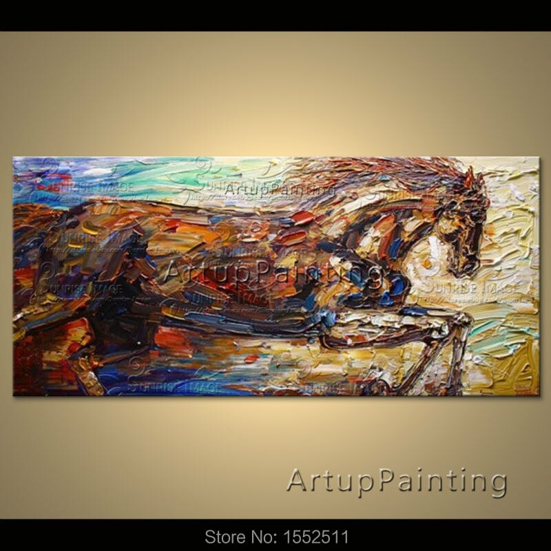 Pinturas al óleo modernas y abstractas de caballos pintadas a mano sobre lienzo, imágenes de animales pop art para pared, decoración del hogar y sala de estar, quadros Pinturas al óleo modernas y abstractas de caballos pintadas a mano sobre lienzo, imágenes de animales pop art para pared, decoración del hogar y sala de estar, quadros