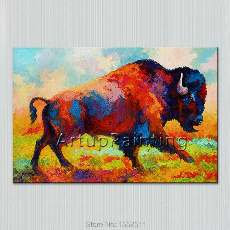 Pinturas al óleo de toro abstracto moderno sobre lienzo, imágenes de pared de Arte pop art de animales para sala de estar, decoración del hogar 3 Pinturas al óleo de toro abstracto moderno sobre lienzo, imágenes de pared de Arte pop art de animales para sala de estar, decoración del hogar 3