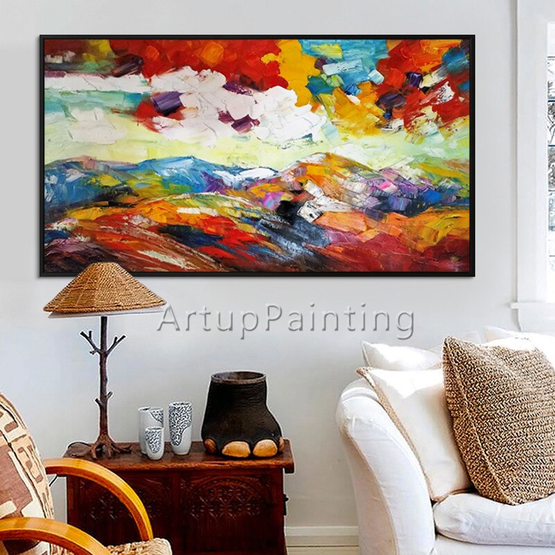 N&oacute;rdicos pinturas al &oacute;leo sobre lienzo arte de pared fotos para vivir casa habitaci&oacute;n decoraci&oacute;n hecha a mano abstracto moderno quadro cuadros decoracion56