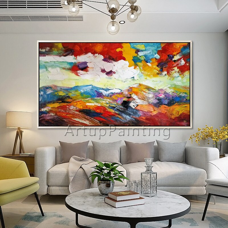 N&oacute;rdicos pinturas al &oacute;leo sobre lienzo arte de pared fotos para vivir casa habitaci&oacute;n decoraci&oacute;n hecha a mano abstracto moderno quadro cuadros decoracion56