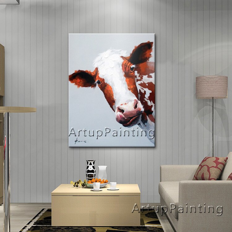 Pinturas al óleo abstractas modernas sobre lienzo para arte pop, jirafa, pintura manual, animales, arte pop, adorno para el hogar, imagen 11 Pinturas al óleo abstractas modernas sobre lienzo para arte pop, jirafa, pintura manual, animales, arte pop, adorno para el hogar, imagen 11