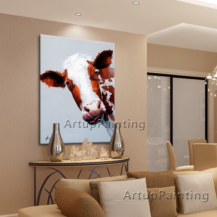 Pinturas al óleo abstractas modernas sobre lienzo para arte pop, jirafa, pintura manual, animales, arte pop, adorno para el hogar, imagen 11 Pinturas al óleo abstractas modernas sobre lienzo para arte pop, jirafa, pintura manual, animales, arte pop, adorno para el hogar, imagen 11