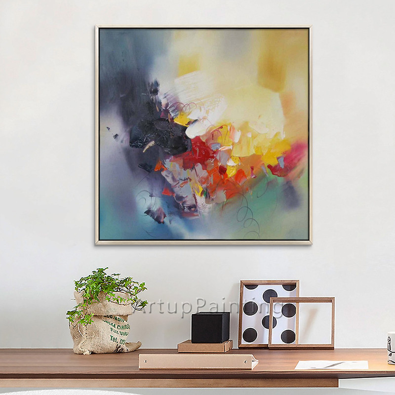 Pintura de lienzo n&oacute;rdico para decoraci&oacute;n del hogar, arte acr&iacute;lico abstracto moderno, im&aacute;genes art&iacute;sticas de pared para sala de estar, cuadros, decoraci&oacute;n 6