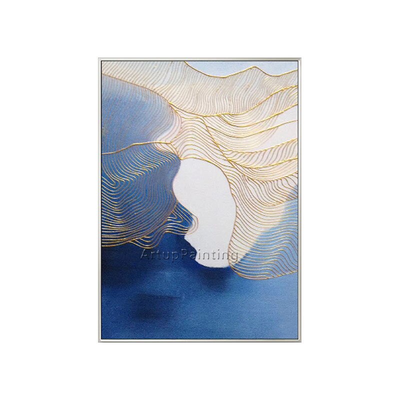Pintura en lienzo de estilo n&oacute;rdico para decoraci&oacute;n del hogar, pintura acr&iacute;lica, im&aacute;genes art&iacute;sticas de pared abstractas modernas para sala de estar, caudros, 03