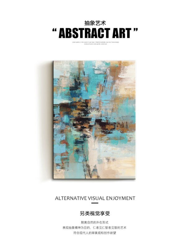 Pinturas al &oacute;leo sobre lienzo pintadas a mano, im&aacute;genes art&iacute;sticas de pared para sala de estar, cuadros abstractos modernos y grandes, decoraci&oacute;n del hogar