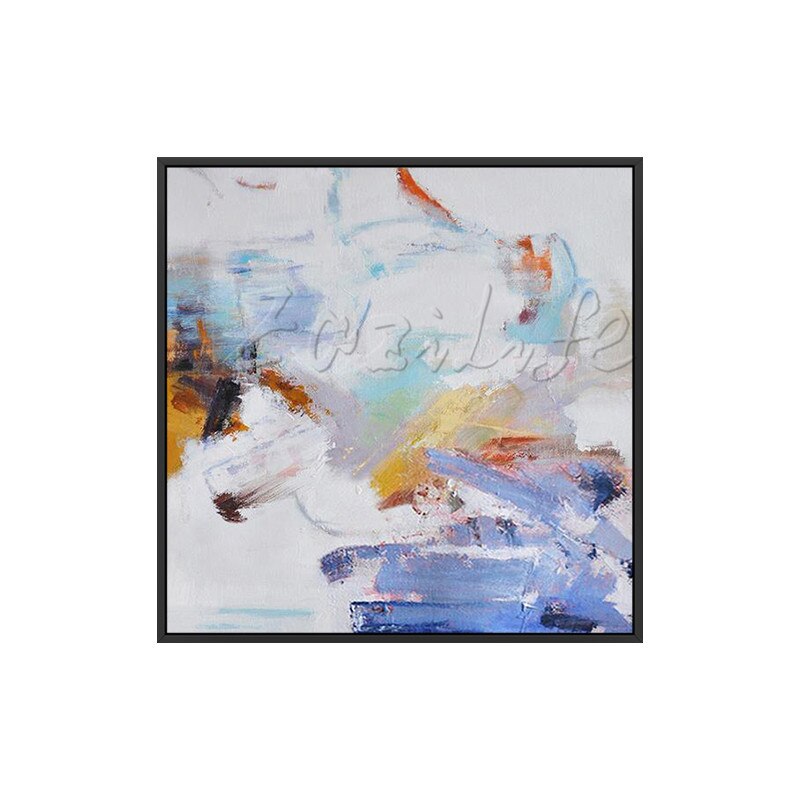 Cuadros de arte de pared de quadro, pinturas al &oacute;leo de lienzo pintadas a mano, cuadros abstractos modernos grandes baratos, decoraci&oacute;n del hogar