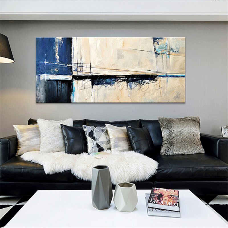 Pinturas al &oacute;leo en lienzo pintadas a mano, im&aacute;genes art&iacute;sticas de pared hechas a mano para sala de estar, cuadros abstractos modernos, decoraci&oacute;n del hogar