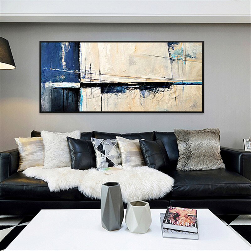 Pinturas al &oacute;leo en lienzo pintadas a mano, im&aacute;genes art&iacute;sticas de pared hechas a mano para sala de estar, cuadros abstractos modernos, decoraci&oacute;n del hogar