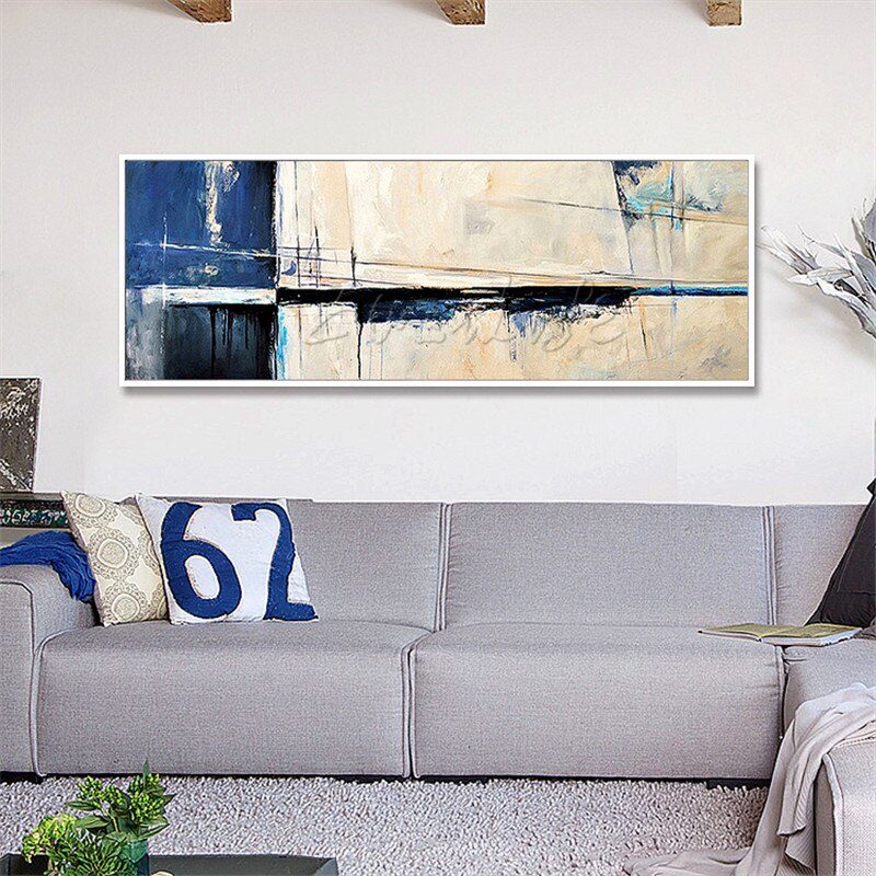 Pinturas al &oacute;leo en lienzo pintadas a mano, im&aacute;genes art&iacute;sticas de pared hechas a mano para sala de estar, cuadros abstractos modernos, decoraci&oacute;n del hogar