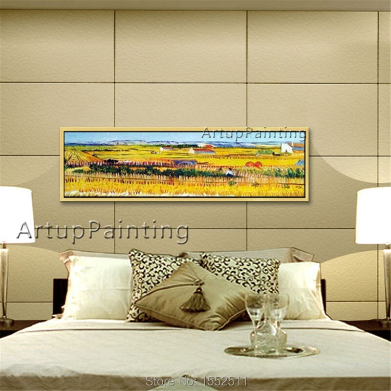 Pintura en lienzo pintada a mano de van Gogh, im&aacute;genes art&iacute;sticas de pared para sala de estar, cama, hogar, vintage, reproducci&oacute;n decorativa para el hogar 6