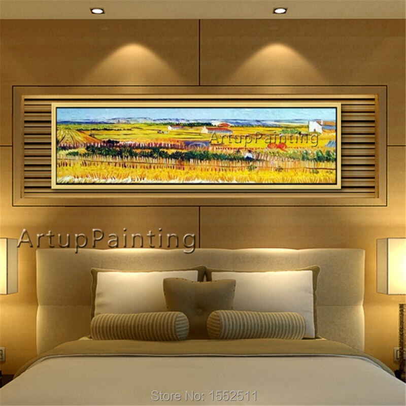 Pintura en lienzo pintada a mano de van Gogh, im&aacute;genes art&iacute;sticas de pared para sala de estar, cama, hogar, vintage, reproducci&oacute;n decorativa para el hogar 6