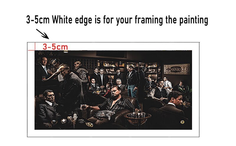 Carteles de estrellas del padrino de la pel&iacute;cula, impresiones de los Gangsters, Club de cigarros, fiesta, grupo, foto, impresi&oacute;n en lienzo, pintura para sala de estar, decoraci&oacute;n del hogar