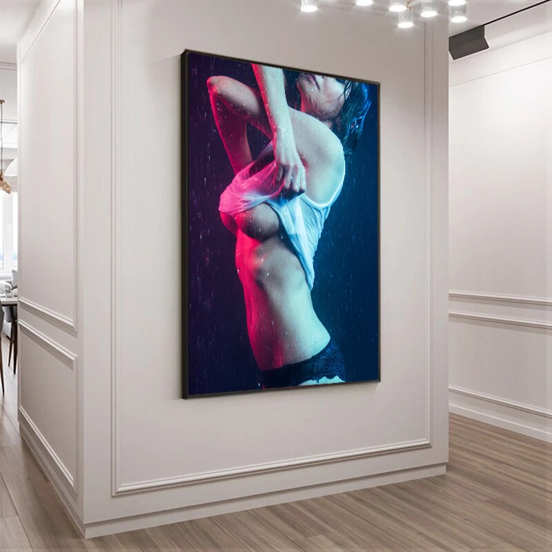 Pinturas en lienzo de Arte de retrato desnudo Sexy para mujer, carteles e impresiones, im&aacute;genes art&iacute;sticas de pared para dormitorio, decoraci&oacute;n del hogar
