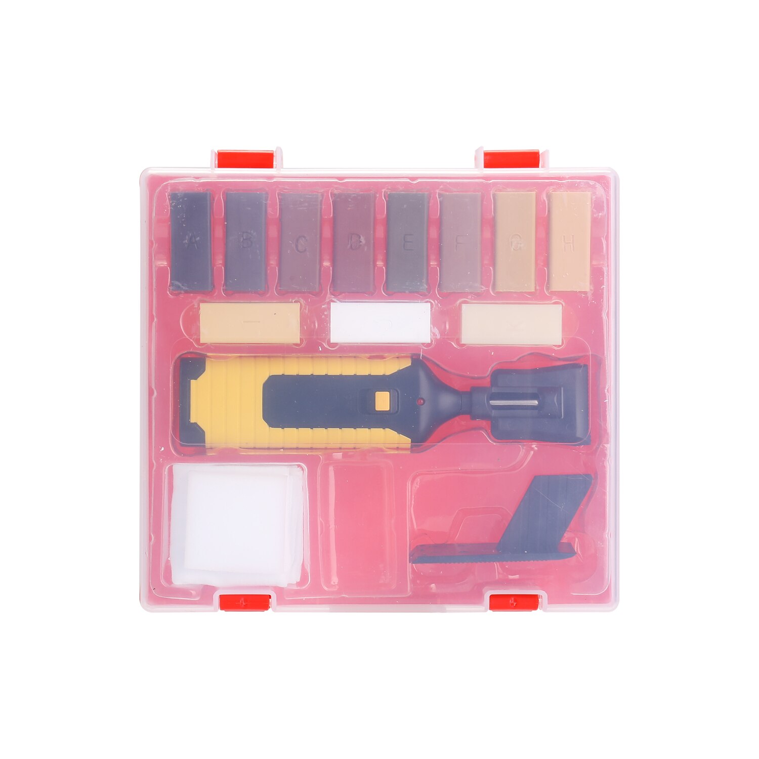 Kit de reparaci&oacute;n de suelo laminado, sistema de cera para arreglar ara&ntilde;azos de muebles, herramienta de reparaci&oacute;n de suelos, virutas de carcasa resistente