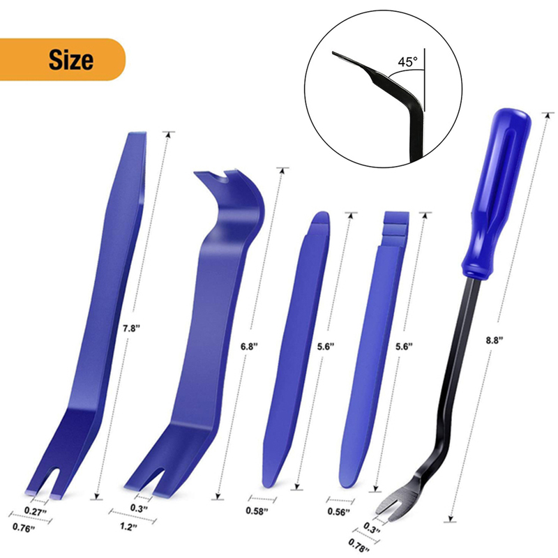 Kit de herramientas de desmontaje de reparaci&oacute;n de Audio de coche, Panel de Clip de puerta, deslizamiento y rayado, herramientas de desmontaje de Panel de instrumentos de Audio