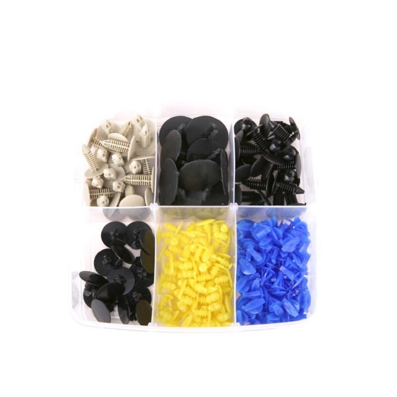 Juego de Clips de sujeci&oacute;n para carrocer&iacute;a de coche, Kit de remaches de pl&aacute;stico para coche, pasador de empuje, remache, parachoques, embellecedor de puerta, retenedor de Panel