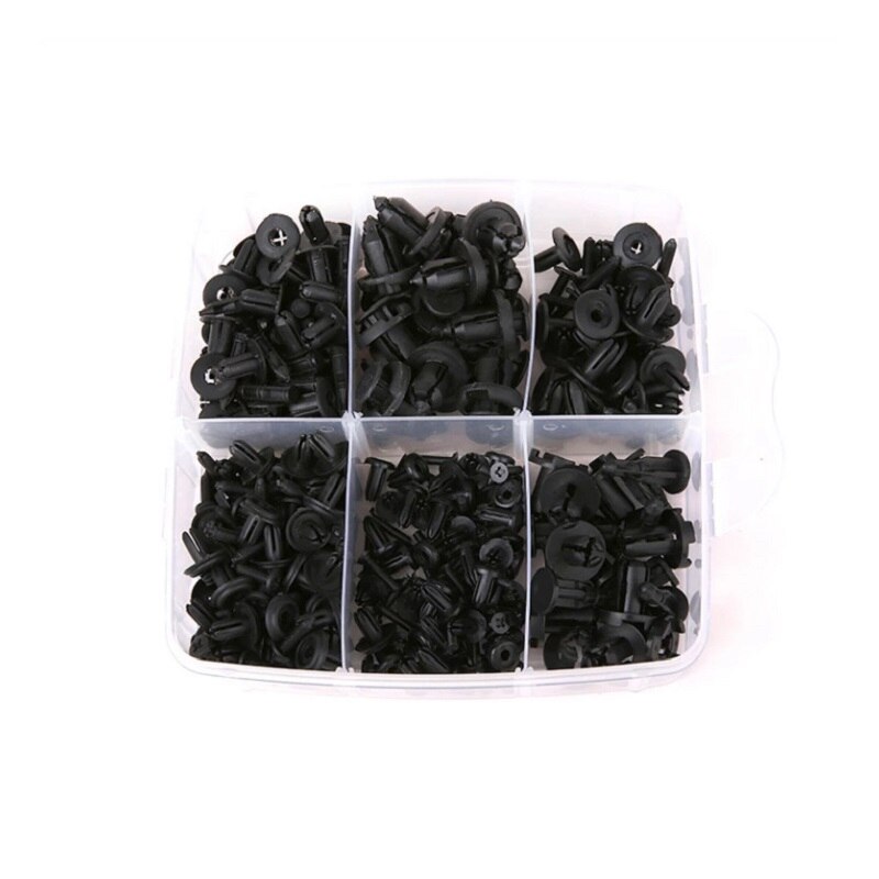Juego de Clips de sujeci&oacute;n para carrocer&iacute;a de coche, Kit de remaches de pl&aacute;stico para coche, pasador de empuje, remache, parachoques, embellecedor de puerta, retenedor de Panel