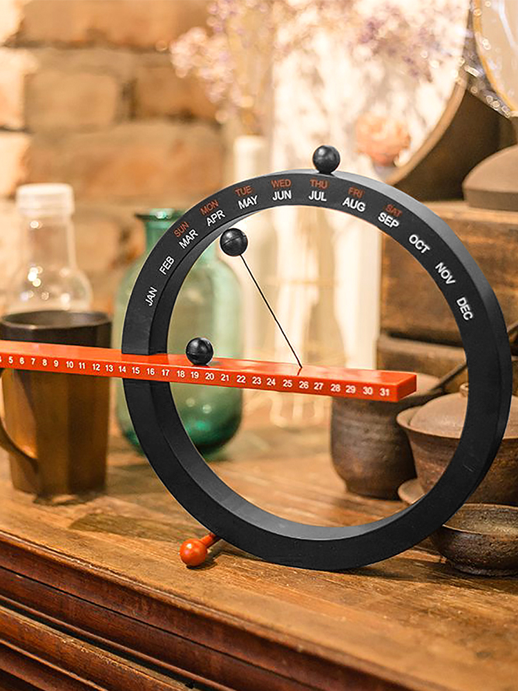 Reloj de bola magn&eacute;tico creativo, calendario de pared perpetuo, decoraci&oacute;n del hogar de estilo europeo, adornos para sala de estar y dormitorio, novedad