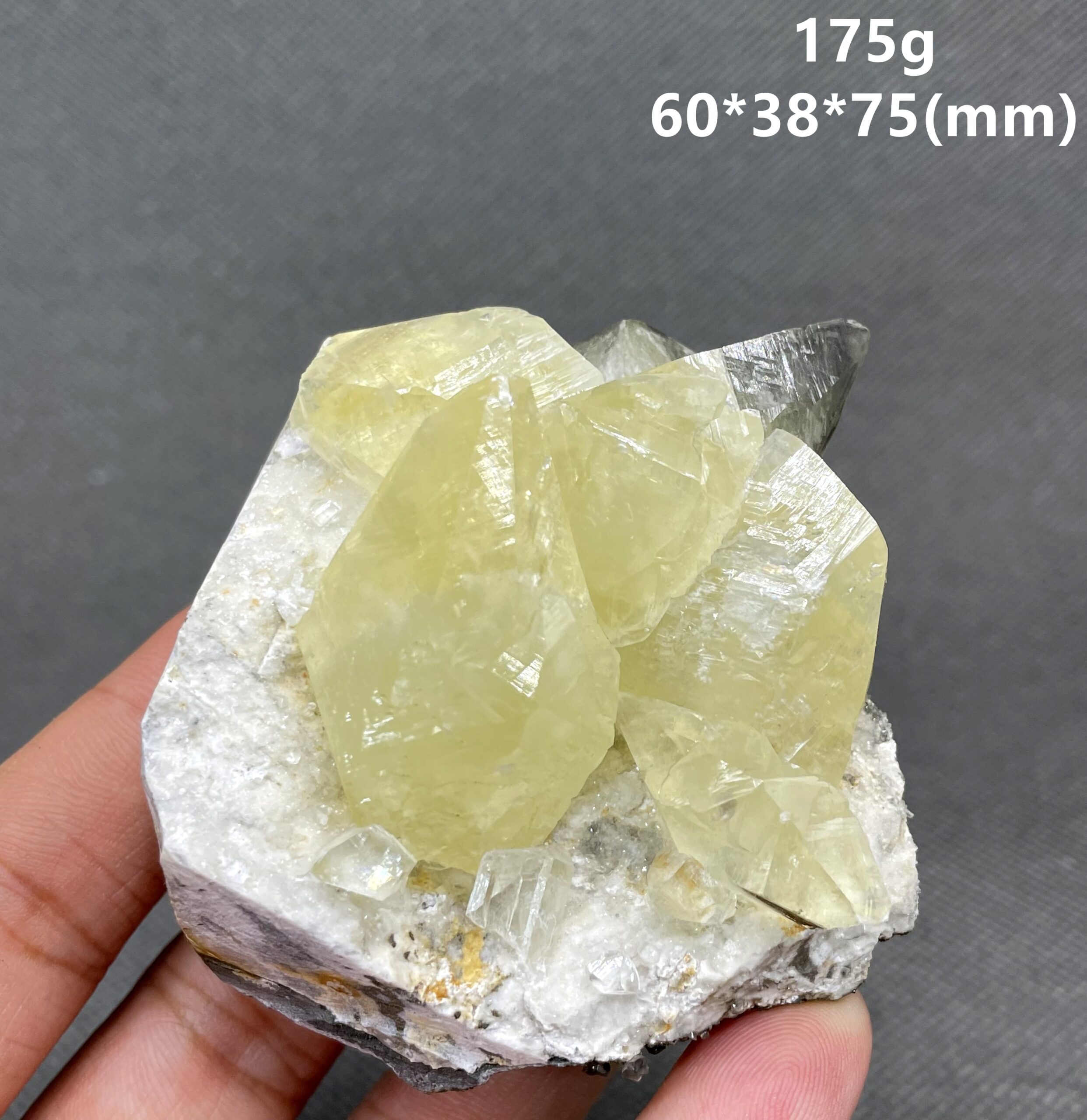 &iexcl;Nuevo! Monocristalino fluorescente 100% natural, esp&eacute;cimen mineral de calcita, piedras y cristales curativos de cuarzo