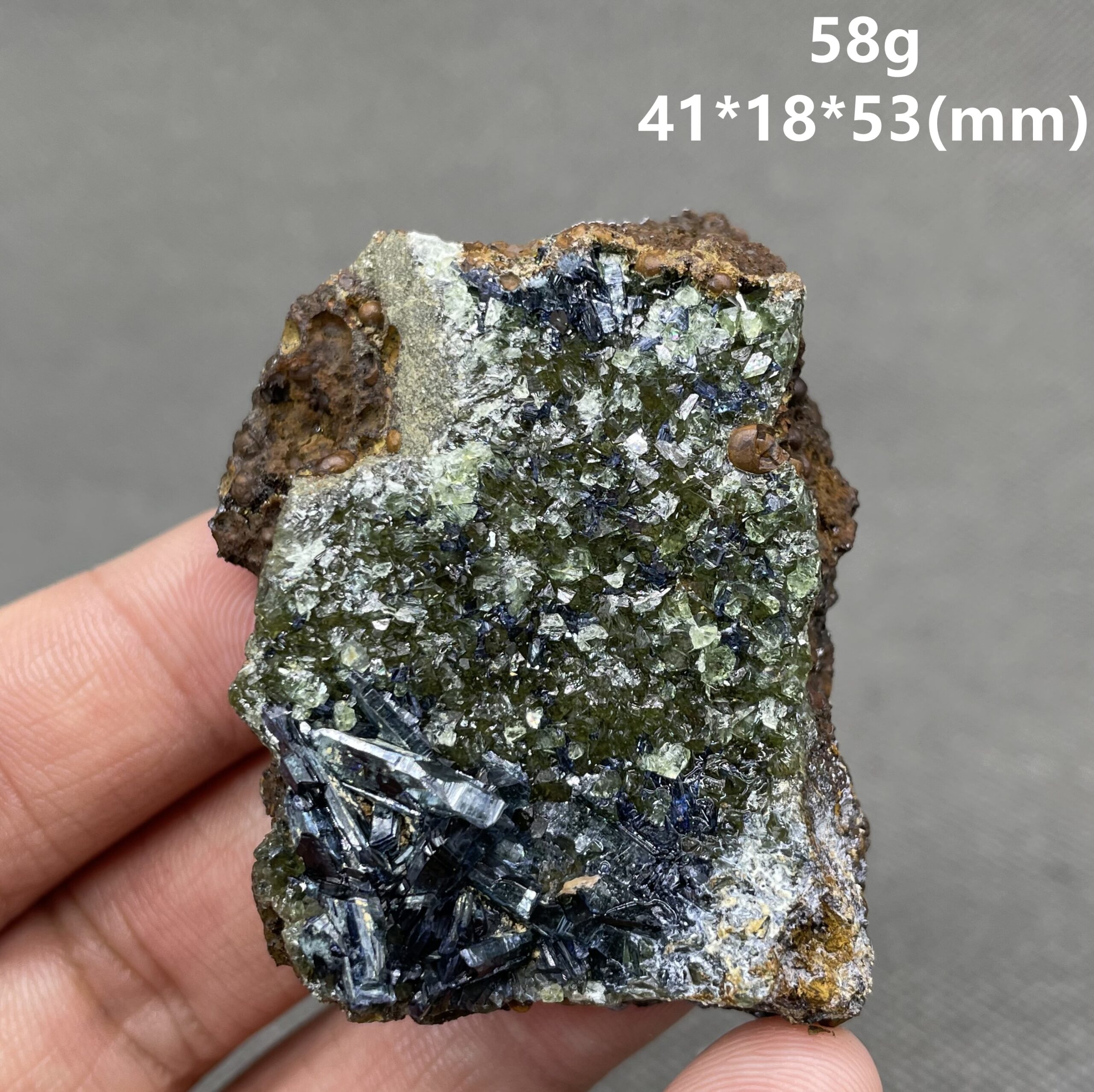 &iexcl;Raro! Ludlamita rara 100% Natural y symbiosis de vivianita, esp&eacute;cimen mineral, piedras y cristales