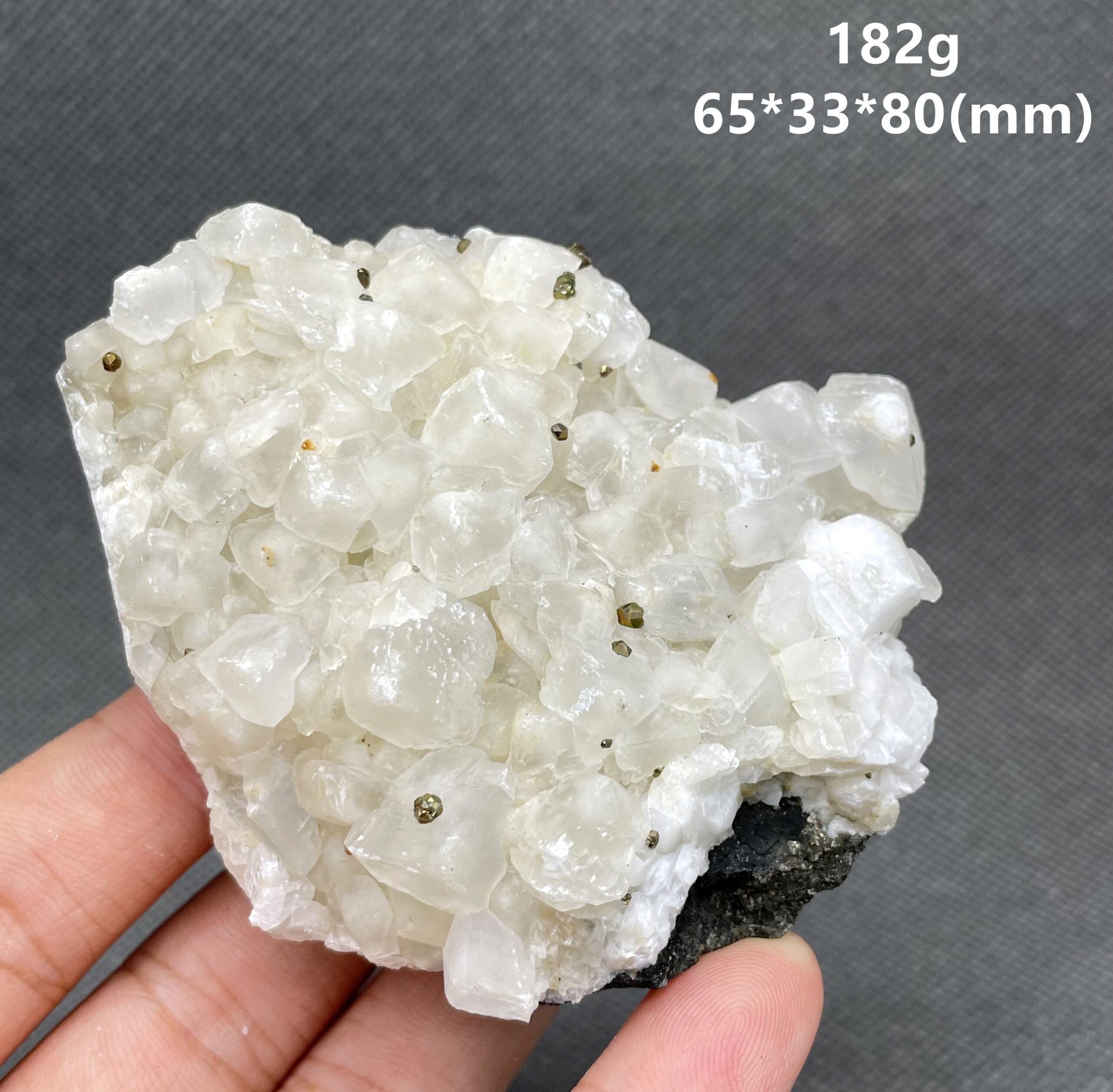 &iexcl;Lo mejor! 100% piedras fluorescentes naturales de calcita y pirita, symbiosis, esp&eacute;cimen mineral, cristales curativos, cuarzo